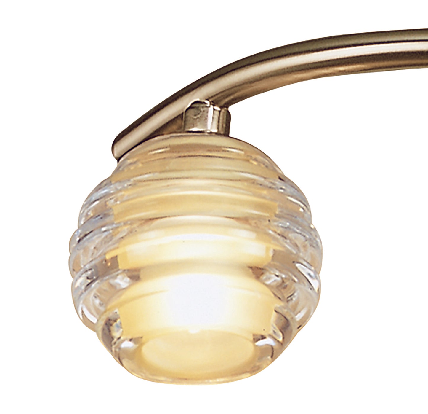 Sphere Semi Flush 3 Light G9, Antique Brass by Mantra