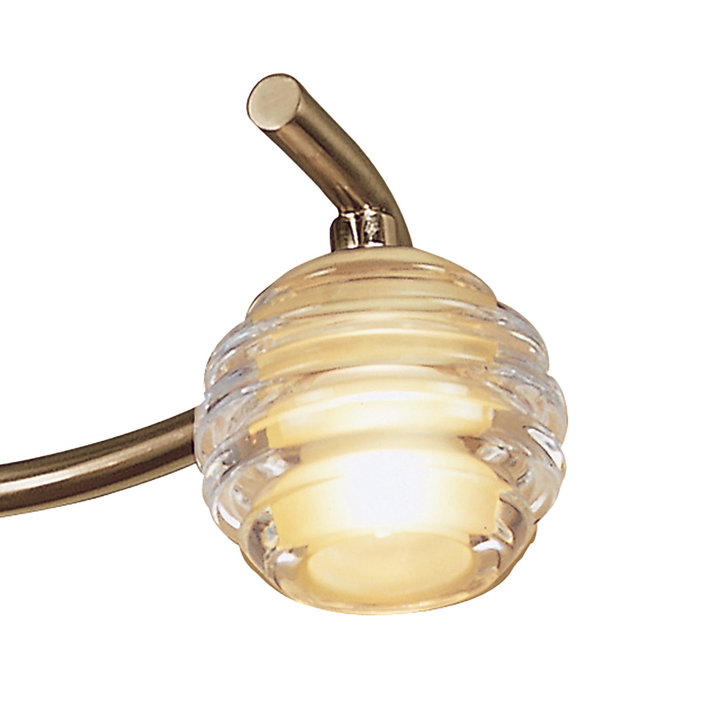 Sphere Semi Flush 3 Light G9, Antique Brass by Mantra