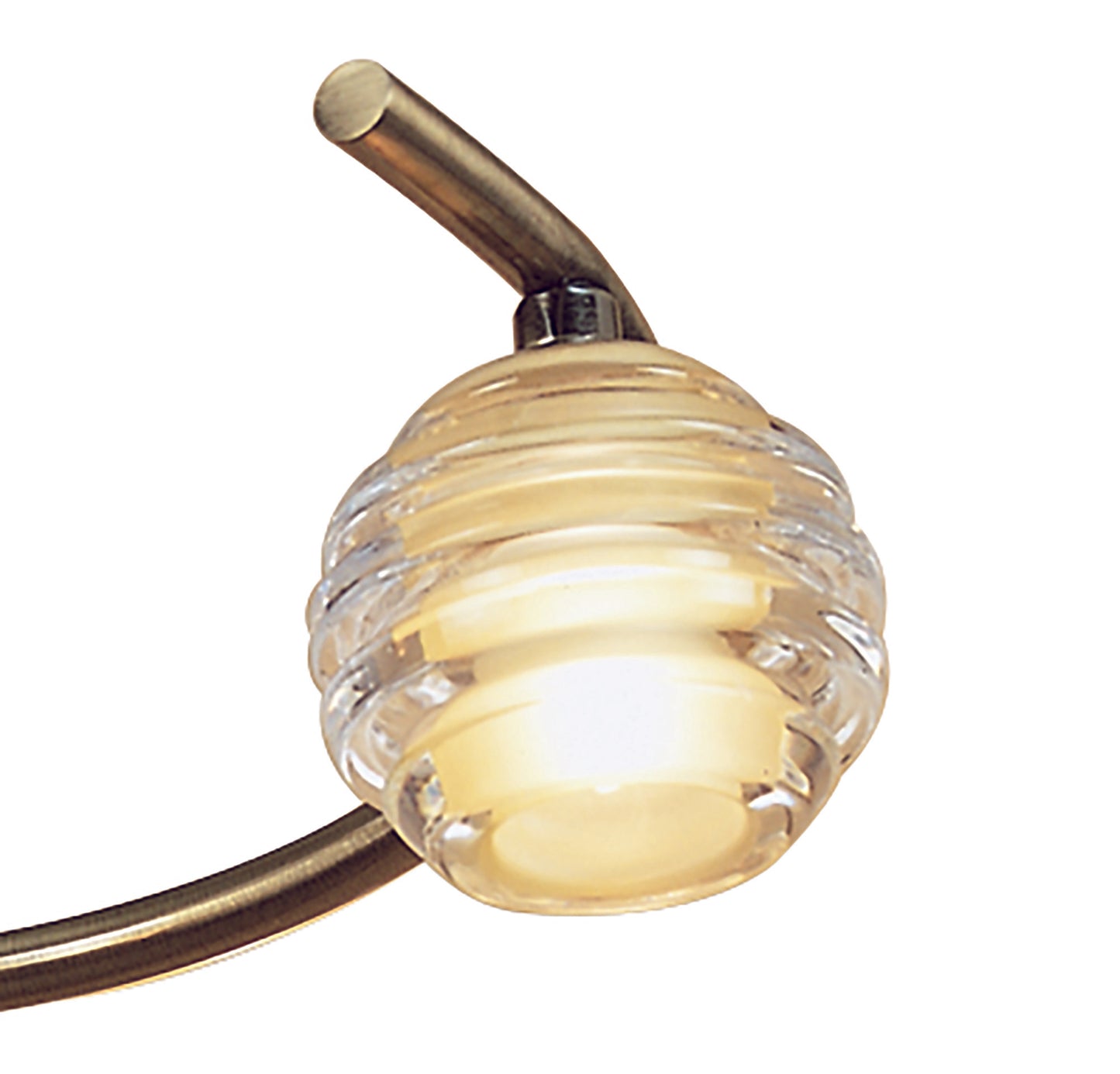 Sphere Semi Flush 4 Light G9, Antique Brass by Mantra