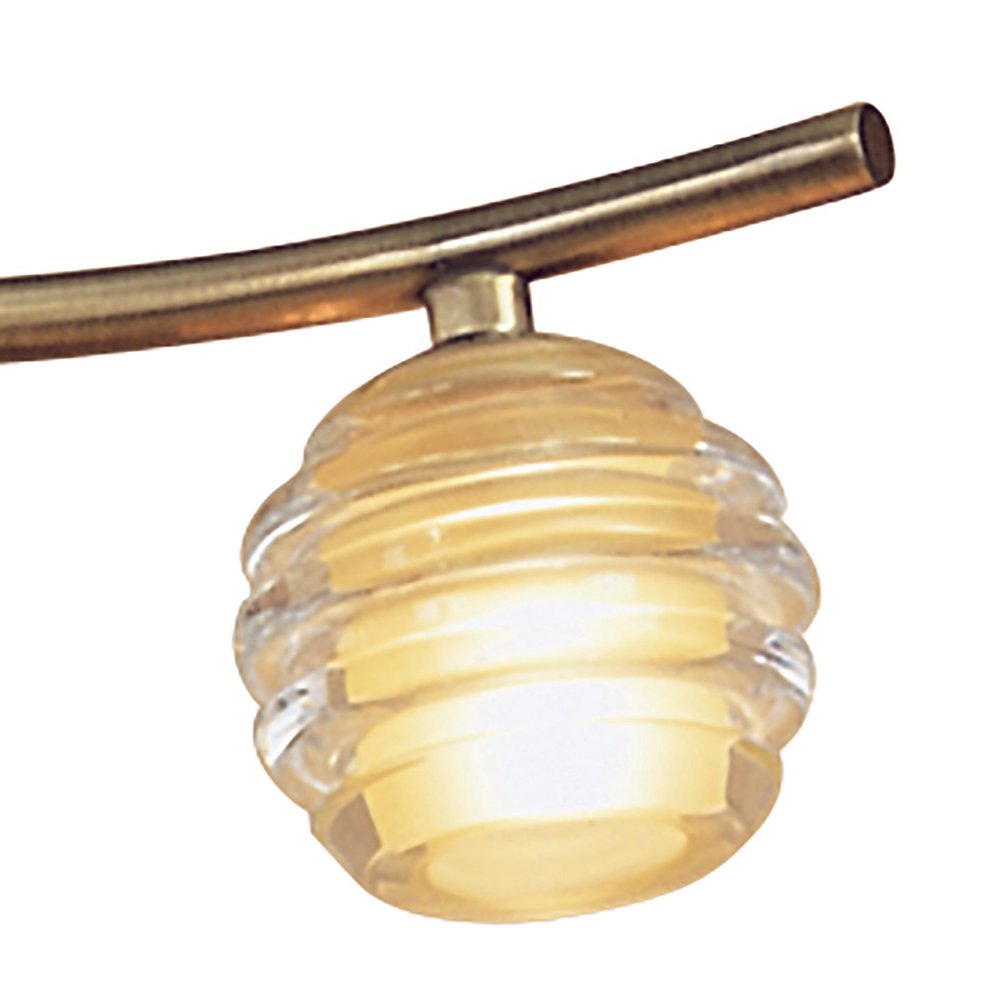 Sphere Semi Flush 4 Light G9, Antique Brass by Mantra