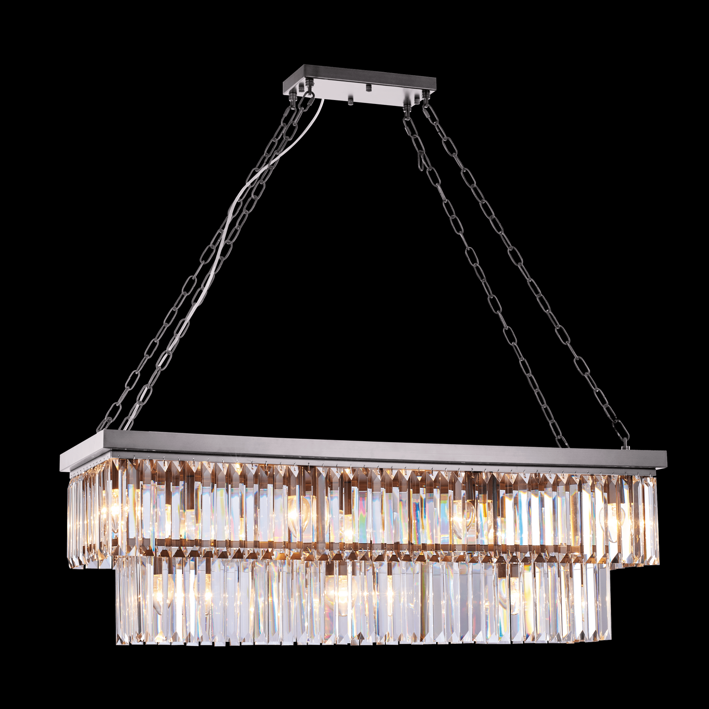 Crystalline 11 Light Ceiling Pendant (Satin Nickel) - MD17090009-11A SN