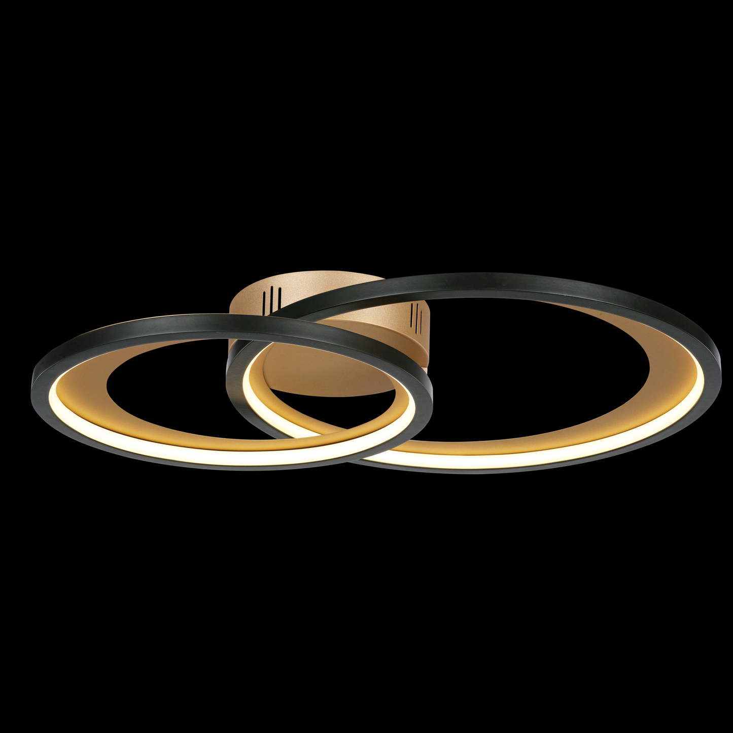 Saturn Overlapping Flush Black with Gold - MX19030002-2CBG