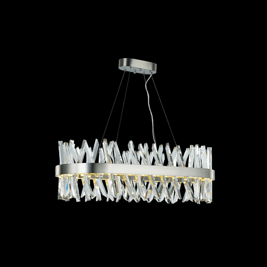 Akasha Oval Adjustable Pendant (Satin Nickel) - MD18162246-1DSN