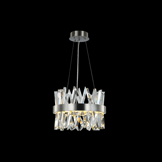 Akasha Small Round Adjustable Pendant (Satin Nickel) - MD18162246-1ASN