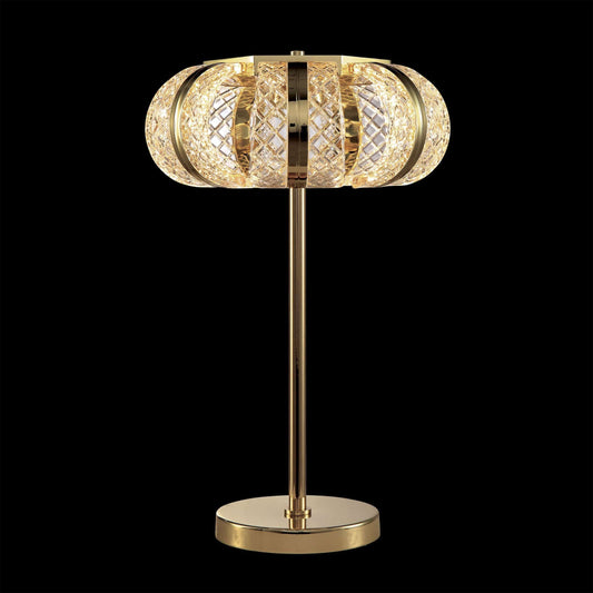 Chiaro Table Lamp Gold 34cm Diam 53cm Height Dimmable - MT22027001-7AGOL