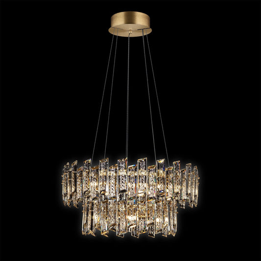 Crisiante Pendant 2 Tier 6/9LT Gold - MD22020110-15BGOL