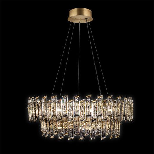 Crisiante Pendant 2 Tier 9/12LT Gold - MD22020110-21BGOL