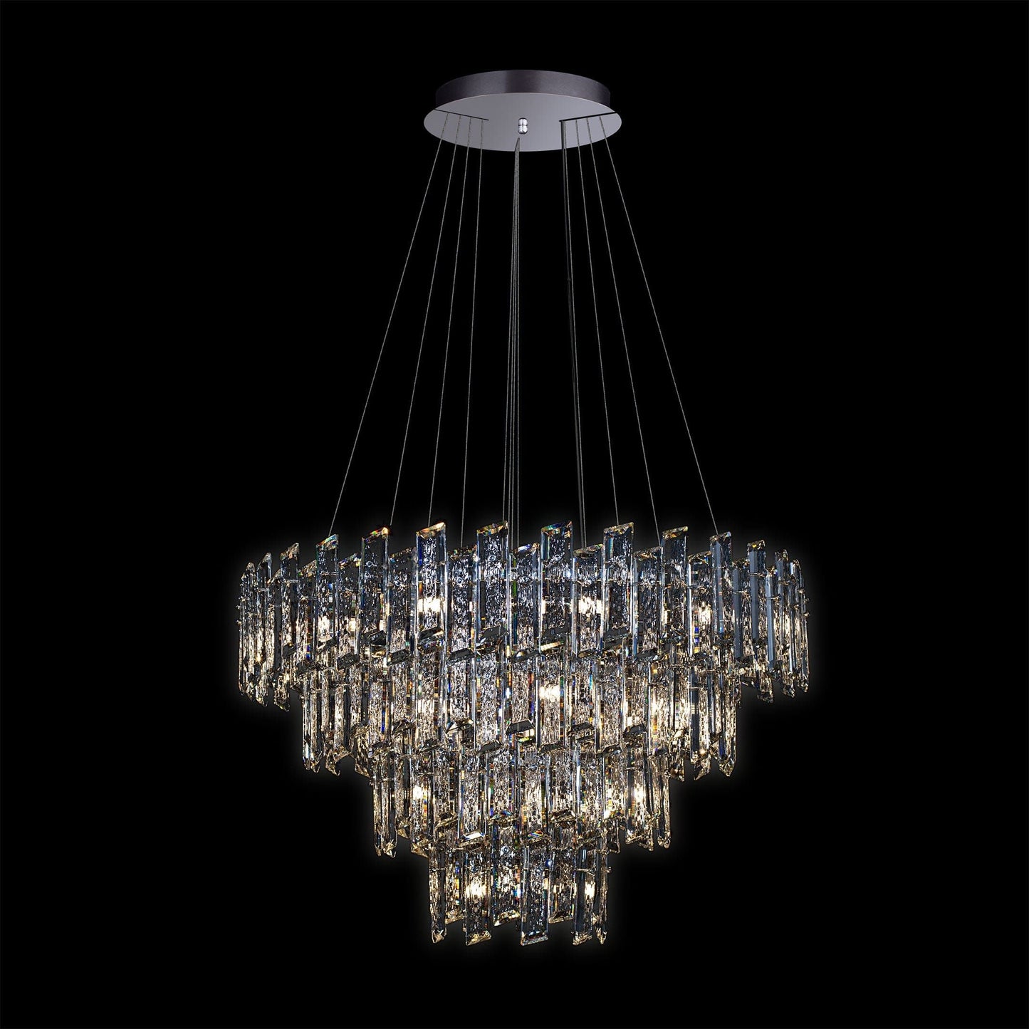 Crisiante Pendant 4 Tier 3/6/9/12LT Chrome - MD22020110-30DCHR