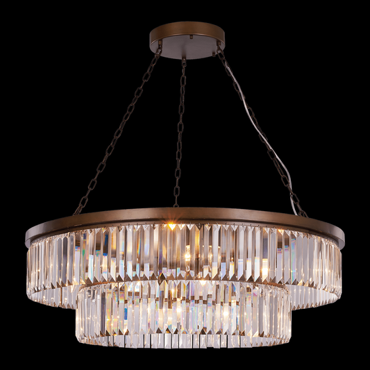Crystalline 10 Light Ceiling Pendant (Bronze) - MD17090009-10B BRZ