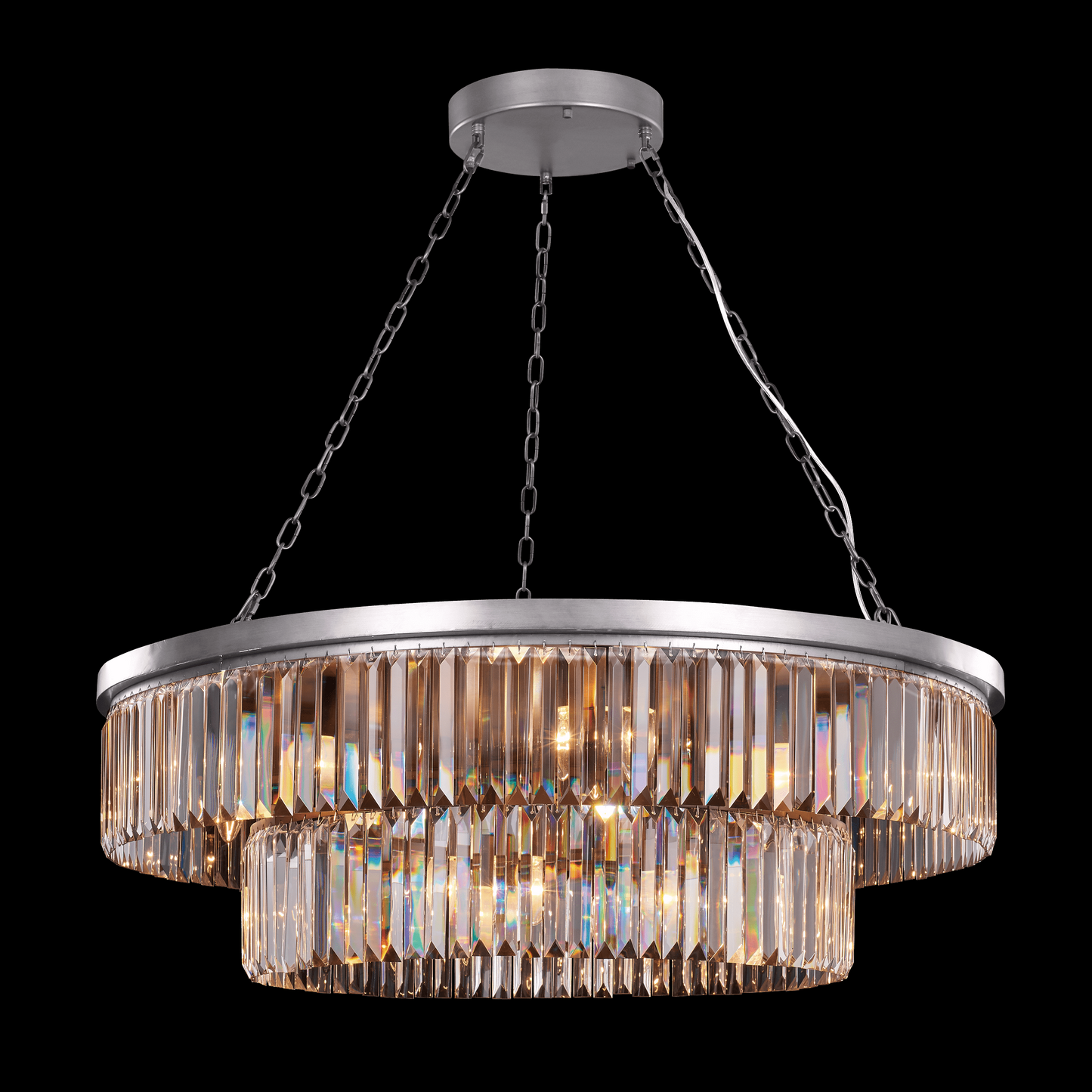 Crystalline 10 Light Ceiling Pendant (Satin Nickel) - MD17090009-10B SN