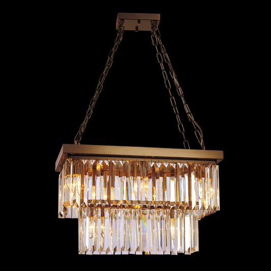 Crystalline 8 Light Ceiling Pendant (Bronze) - MD17090009-8A BRZ