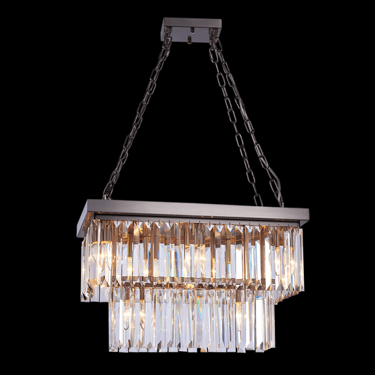 Crystalline 8 Light Ceiling Pendant (Satin Nickel) - MD17090009-8A SN