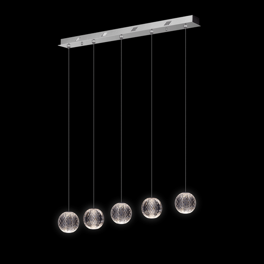 Diamante 5Lt Bar Pendant Chrome - MD20001012-5BCHR