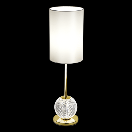 Diamante Table Lamp Gold With Pearl Shade - MT20001012-1CGOL