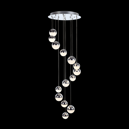 Eclipse 14 Light Adjustable Pendant (Chrome) - MD14003057-14A CHR