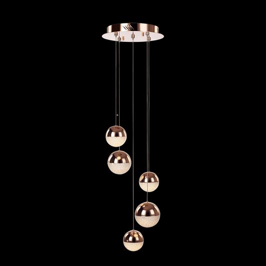 Eclipse 5 Light Adjustable Pendant (Copper) - MD14003057-5A CPR