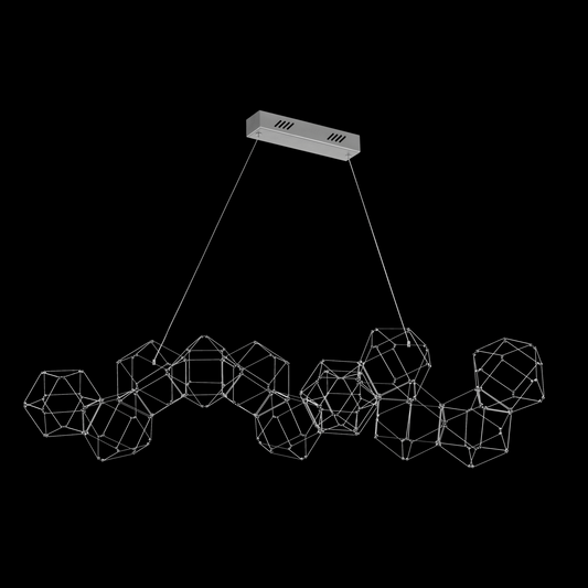 Lucciola 12 Prism Linear Pendant Stainless Steel - MD18001068-12ASS