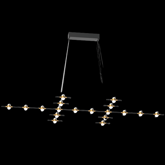 Molecular 18 Light Pendant (Black and Gold) Model G - MD18001067-18GBG