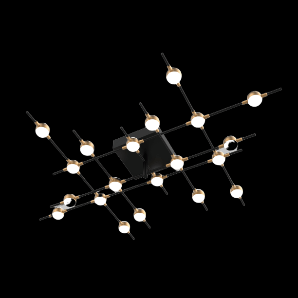 Molecular 20 Light Flush (Black and Gold) (Model C) - MX18001067-20CBG