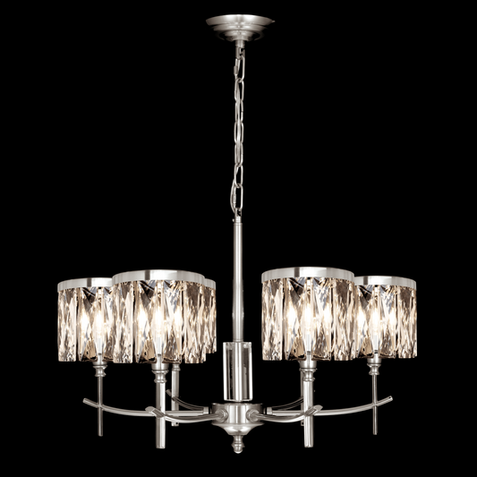 Opulence 6 Arm Chandelier Satin Nickel - MD737D-6ASN