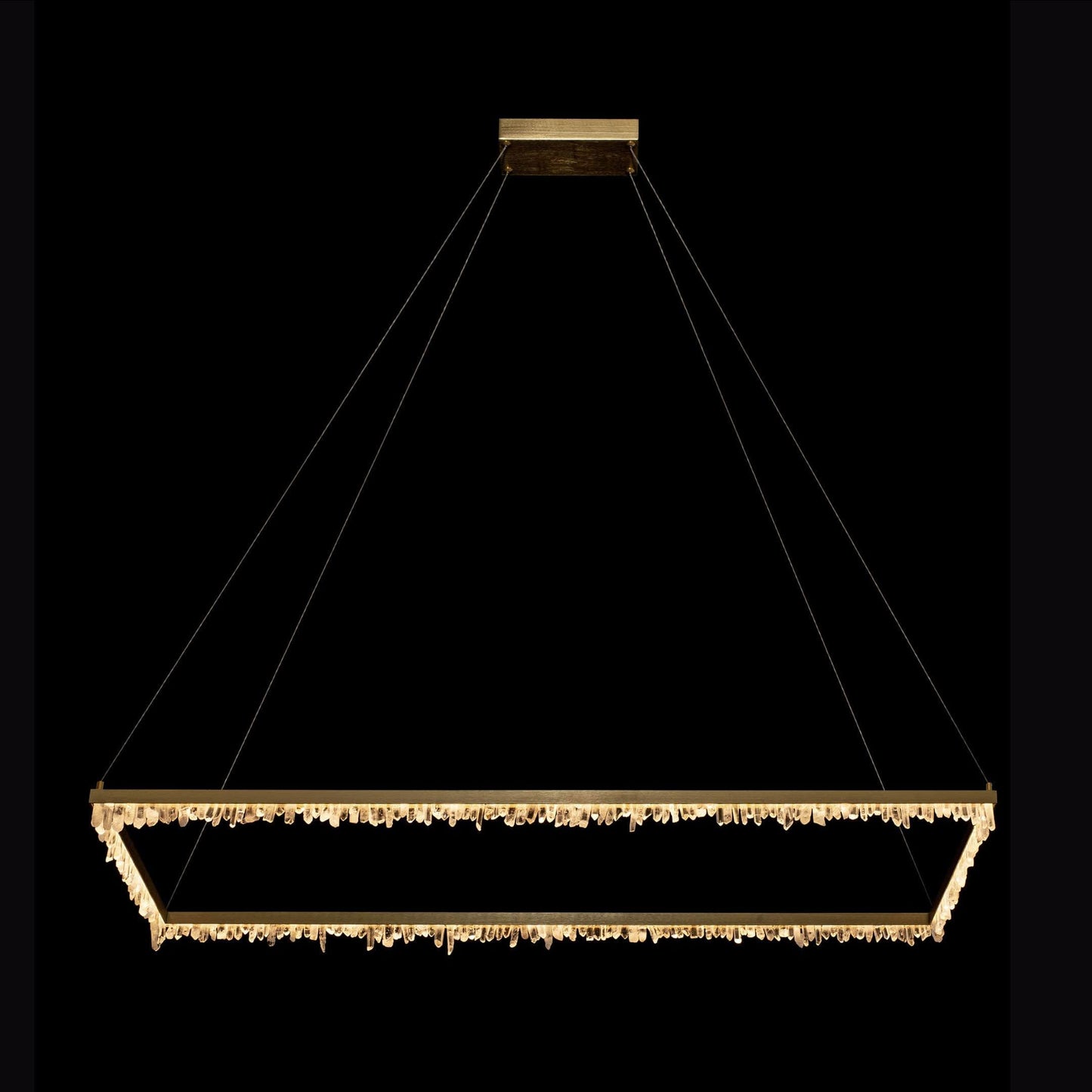 Quartz Rectangular Pendant Satin Nickel - MD20020154-1CSN