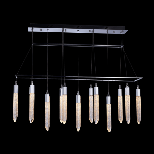 Shard 13 Light Bar Adjustable Pendant (Chrome) - MD17003025-13A CHR