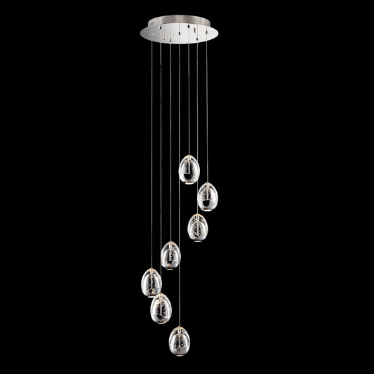 Terrene 7 Light Adjustable Pendant (Chrome) - MD13003023-7A CHR