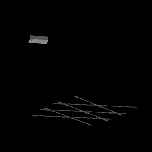 Tubular 12 Light Pendant Matt Black (Model E) - MD18001070-12EBLK