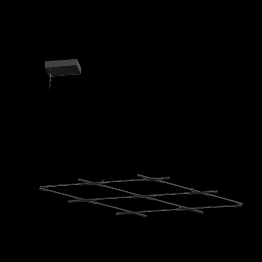 Tubular 12 Light Pendant Matt Black (Model F) - MD18001070-12FBLK
