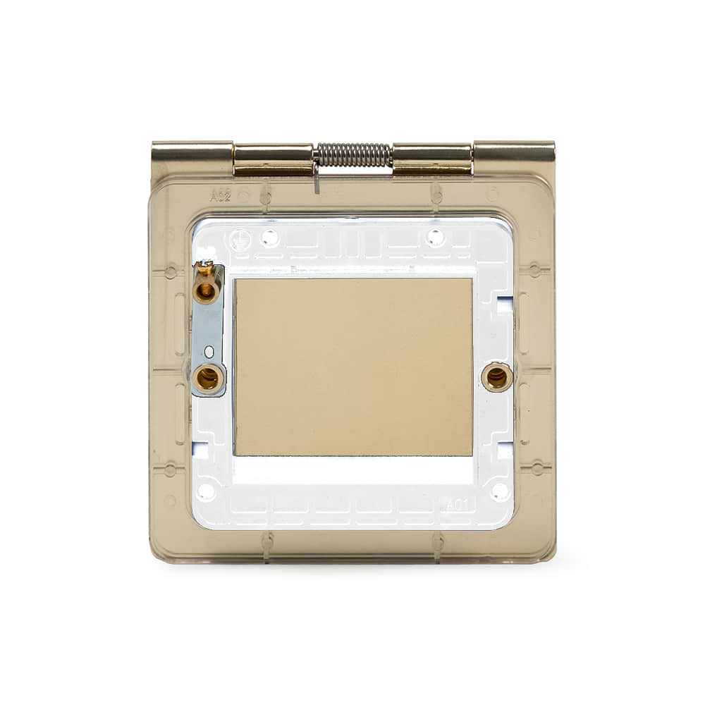 The Savoy Collection Brushed Brass White Insert 2 x25mm EM-Euro Module Floor Plate