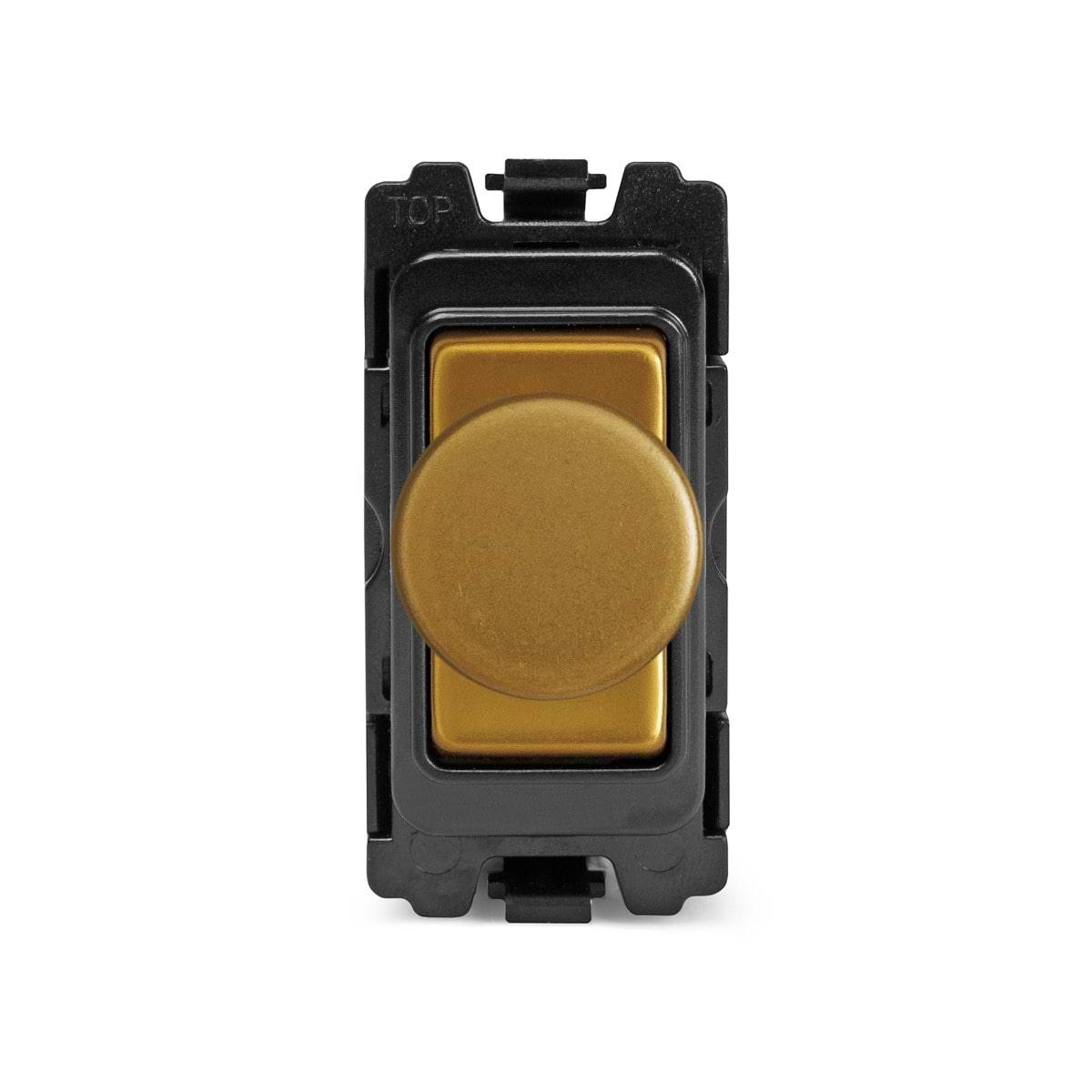 The Belgravia Collection Old Brass 300W/150W LED 2 Way Intel RM-Grid Trailing Edge Dimmer Mod