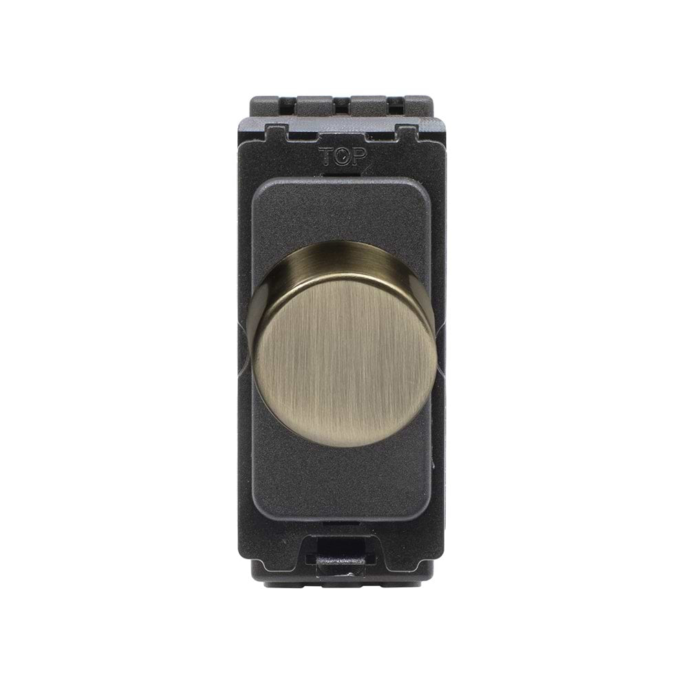 The Charterhouse Collection CM Grid 250W LED Multi-Way Dimmer Module Antique Brass