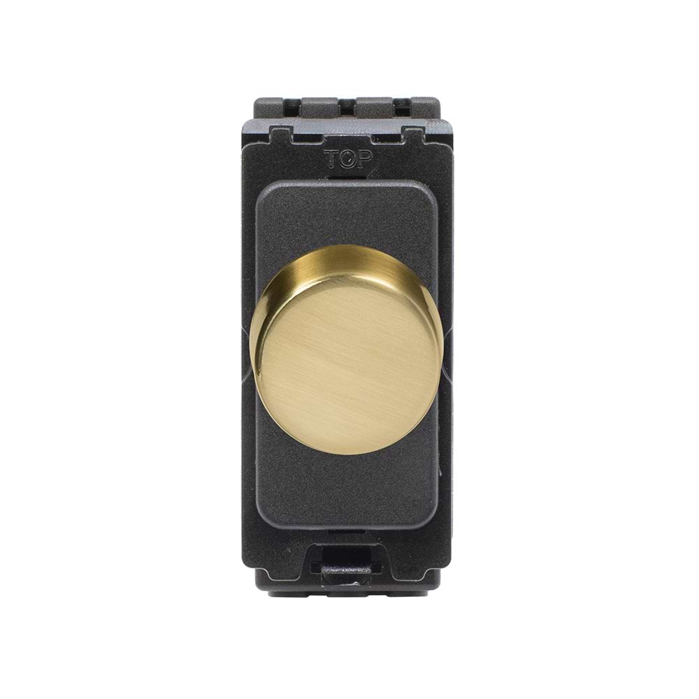 The Savoy Collection Brushed Brass CM Grid 1000W DC1-10V Dimmer Module