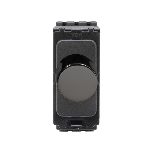 The Connaught Collection Black Nickel CM Grid 250W LED Multi-Way Dimmer Module