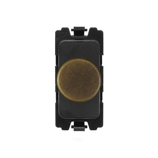 The Belgravia Collection Old Brass 6A Dummy CM-Grid Dimmer Switch Module