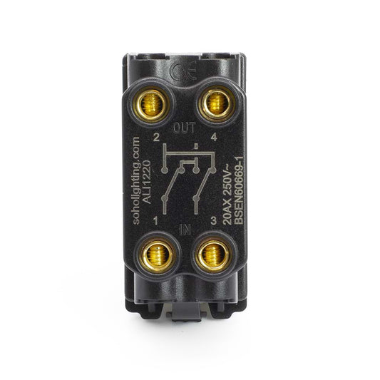 The Lombard Collection Brushed Chrome 20AX Intermediate RM-Grid Switch Module