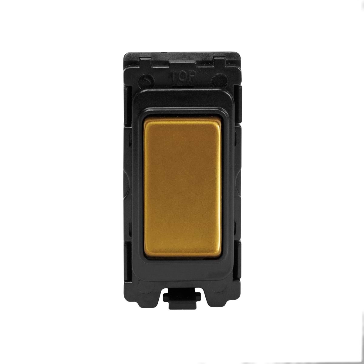 The Sloane Collection Antique Gold 20A 2 Way Retractive RM-Grid Switch Module