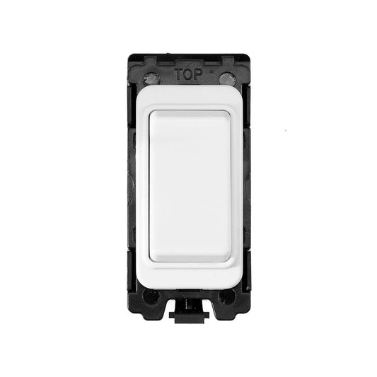 The Eldon Collection White Metal 2 Way Off Retractive RM-Grid Switch Module