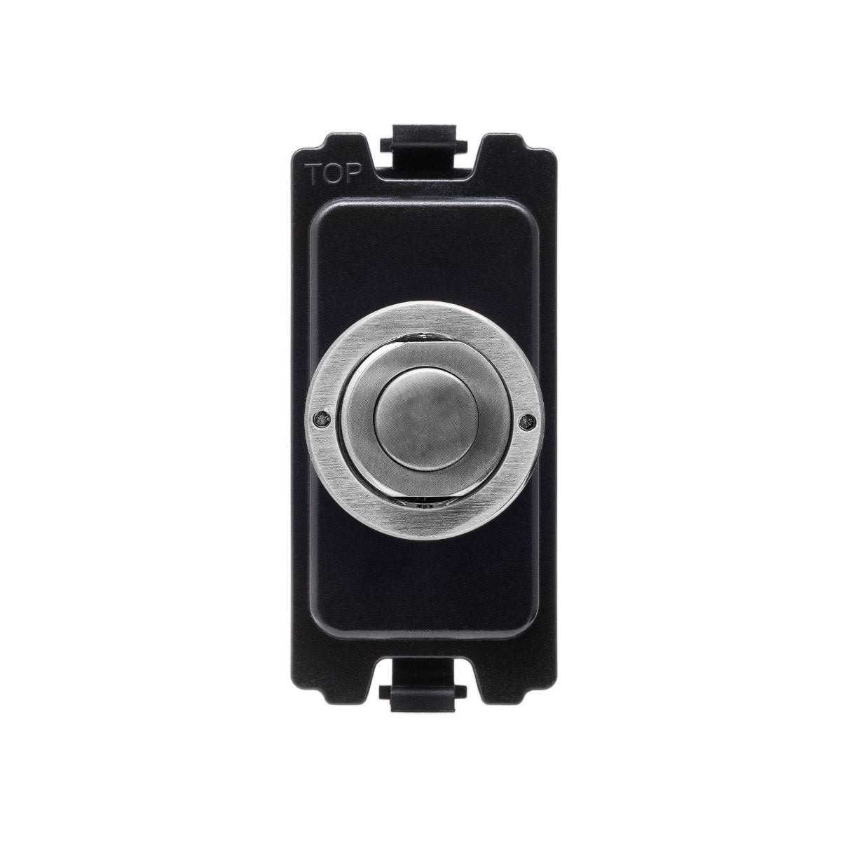 Soho Lighting Brushed Chrome 6A 2 Way Retractive Push Button CM Grid Module Switch