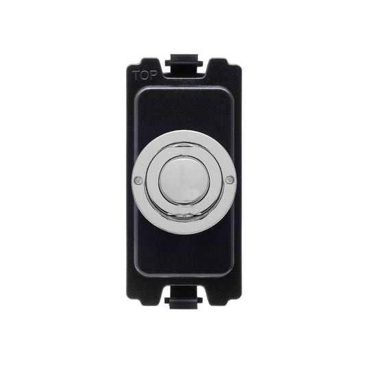Soho Lighting Polished Chrome 6A 2 Way Retractive Push Button CM Grid Module Switch