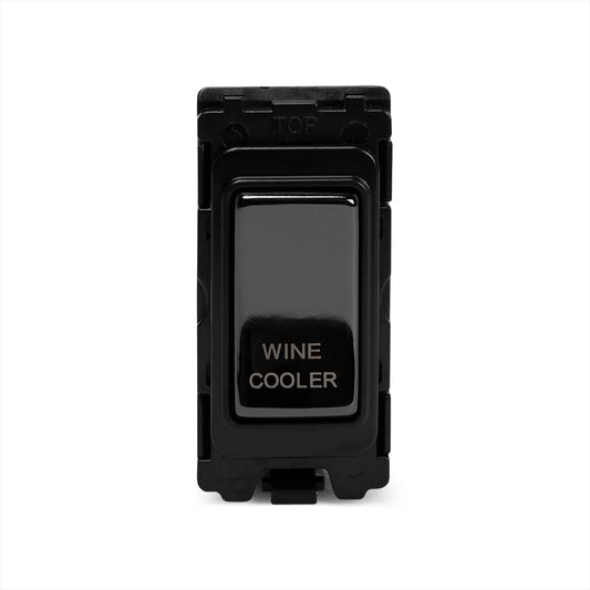 The Connaught Collection Black Nickel 20A Double Pole 'Wine Cooler' RM-Grid Switch Module