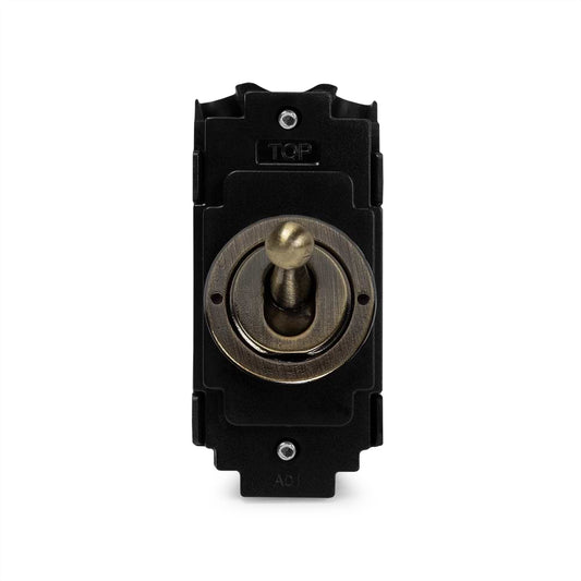 The Charterhouse Collection 20AX 2 Way LT3-Toggle Switch Module Antique Brass