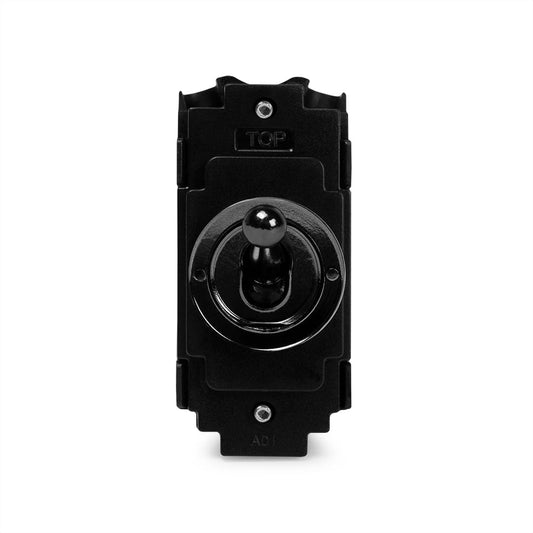 The Connaught Collection Black Nickel 20A 1 Way Retractive LT3-Toggle Switch Module