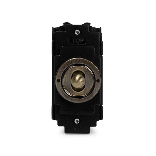 The Charterhouse Collection 20A 2 Way & OffÃ‚Â Retractive LT3-Toggle Switch Module Antique Brass