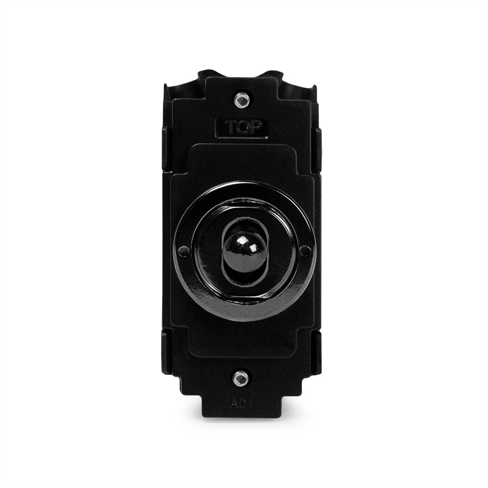 The Connaught Collection Black Nickel 20A 2 Way & Off Retractive LT3-Toggle Switch Module