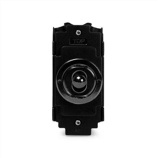 The Connaught Collection Black Nickel 20A 2 Way & Off Retractive LT3-Toggle Switch Module