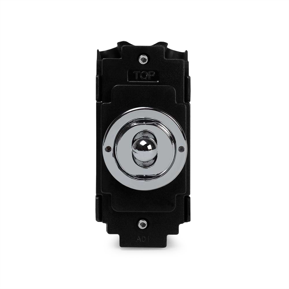 The Finsbury Collection Polished Chrome 20A 2 Way & Off Retractive LT3-Toggle Switch Module