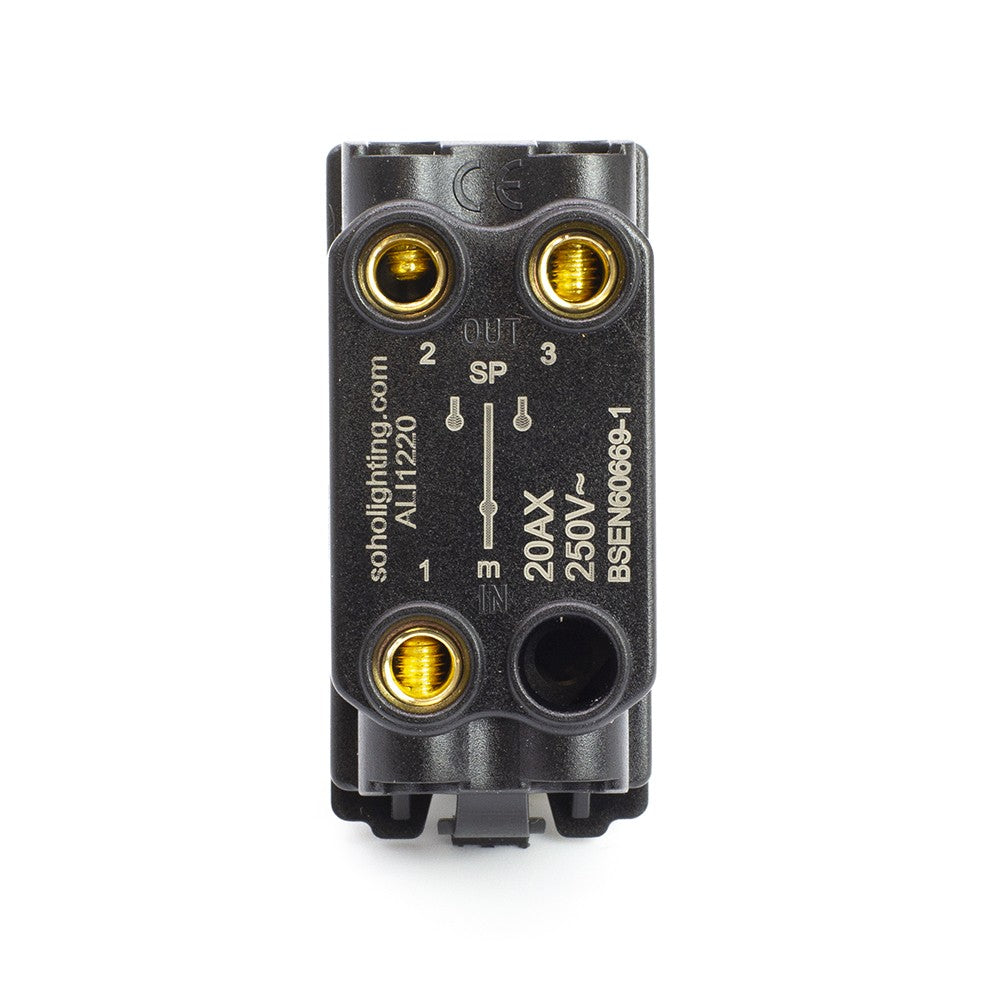 The Finsbury Collection Polished Chrome 20A 2 Way & Off CM-Grid Toggle Switch Module