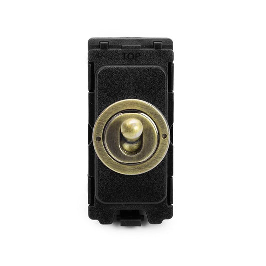 Soho Lighting Antique Brass Dimming Toggle CM-Grid Switch Module