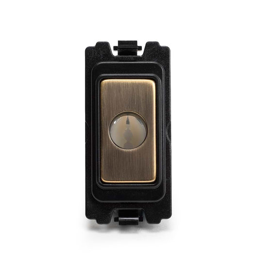 The Charterhouse Collection Flex Outlet RM-Grid Switch Module Antique Brass